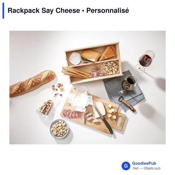 Coffret cadeau personnalisable Rackpack Say Cheese avec logo - Image 6