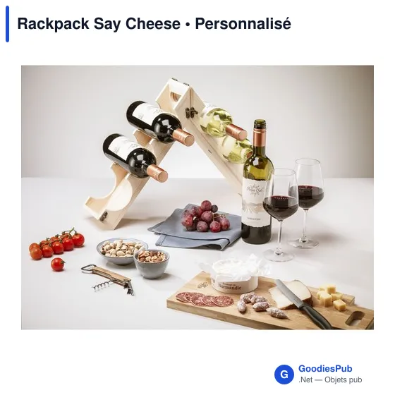 Coffret cadeau personnalisable Rackpack Say Cheese avec logo - Image 7