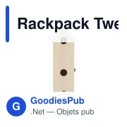 Coffret cadeau à vin personnalisable Rackpack Tweet Suite avec logo - Miniature 1