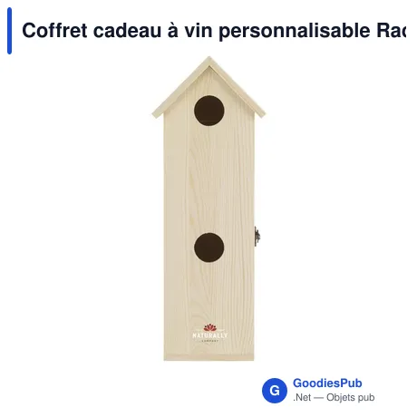 Coffret cadeau à vin personnalisable Rackpack Tweet Suite avec logo