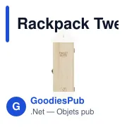 Coffret cadeau à vin personnalisable Rackpack Tweet Suite avec logo - Miniature 2