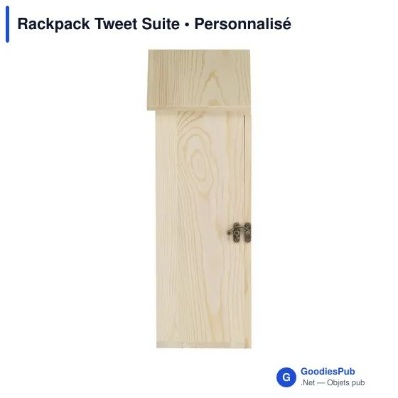 Coffret cadeau à vin personnalisable Rackpack Tweet Suite avec logo - Image 3