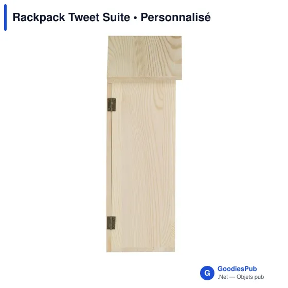 Coffret cadeau à vin personnalisable Rackpack Tweet Suite avec logo - Image 4