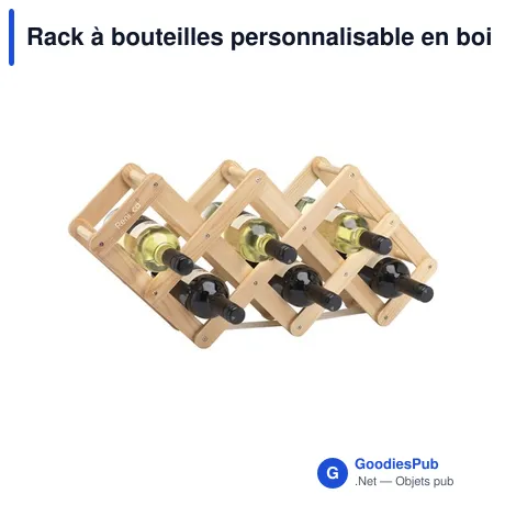 Rack à bouteilles personnalisable en bois avec logo - Rackpack Wine Rack