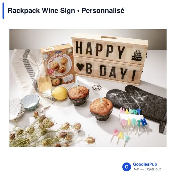 Coffret cadeau à vin personnalisable Rackpack Wine Sign avec logo - Image 11