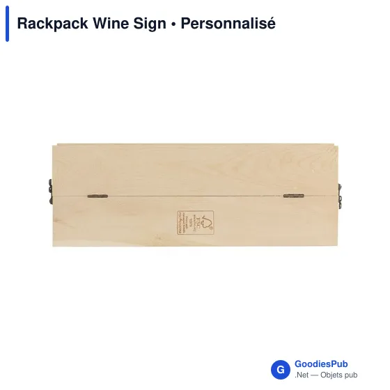 Coffret cadeau à vin personnalisable Rackpack Wine Sign avec logo - Image 5
