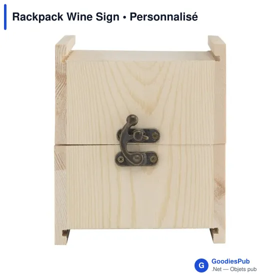 Coffret cadeau à vin personnalisable Rackpack Wine Sign avec logo - Image 6