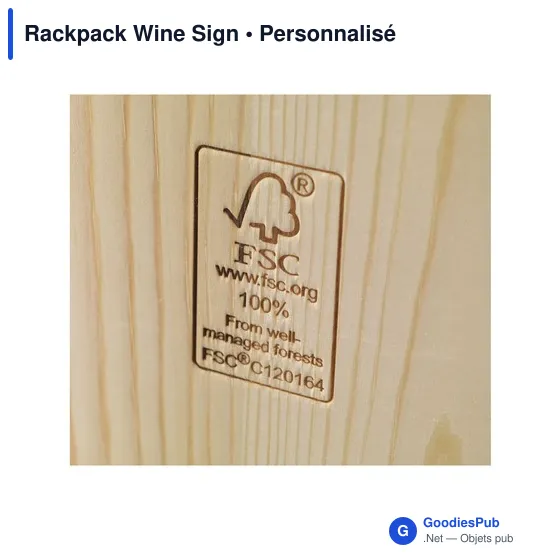 Coffret cadeau à vin personnalisable Rackpack Wine Sign avec logo - Image 8