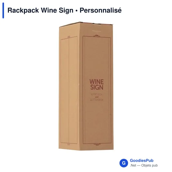 Coffret cadeau à vin personnalisable Rackpack Wine Sign avec logo - Image 9