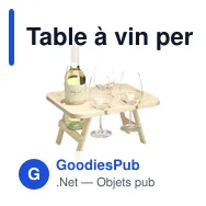 Table à vin personnalisable Rackpack pour événements et loisirsavec logo - Miniature 1