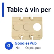 Table à vin personnalisable Rackpack pour événements et loisirsavec logo - Miniature 3