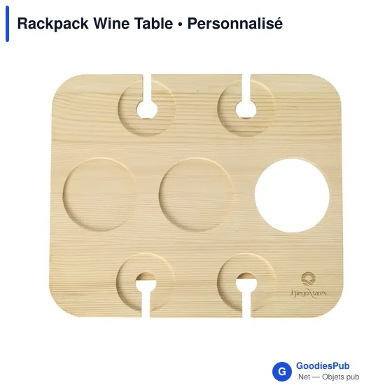 Table à vin personnalisable Rackpack pour événements et loisirsavec logo - Image 3