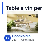 Table à vin personnalisable Rackpack pour événements et loisirsavec logo - Miniature 4