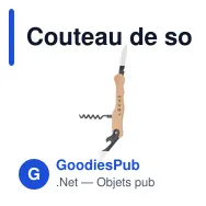 Couteau de sommelier personnalisable Rackpack Winetool avec logo - Miniature 1