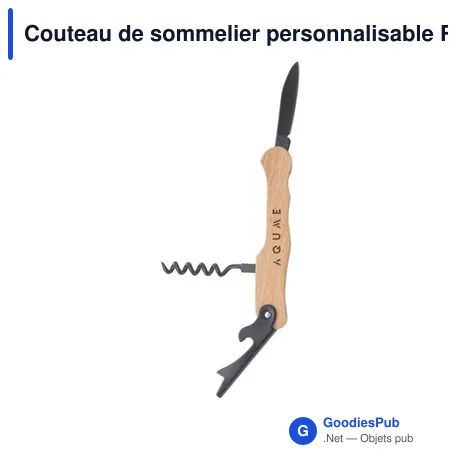 Couteau de sommelier personnalisable Rackpack Winetool avec logo