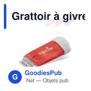 Grattoir à givre personnalisable à gant intégré avec logo - 28 cm - Miniature 1
