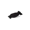 Variante Noir - Grattoir à givre personnalisable à gant intégré avec logo - 34,5 cm