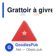 Grattoir à givre personnalisable en PS avec logo - Triangle - Miniature 1