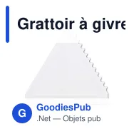 Grattoir à givre personnalisable en PS avec logo - Triangle - Miniature 4