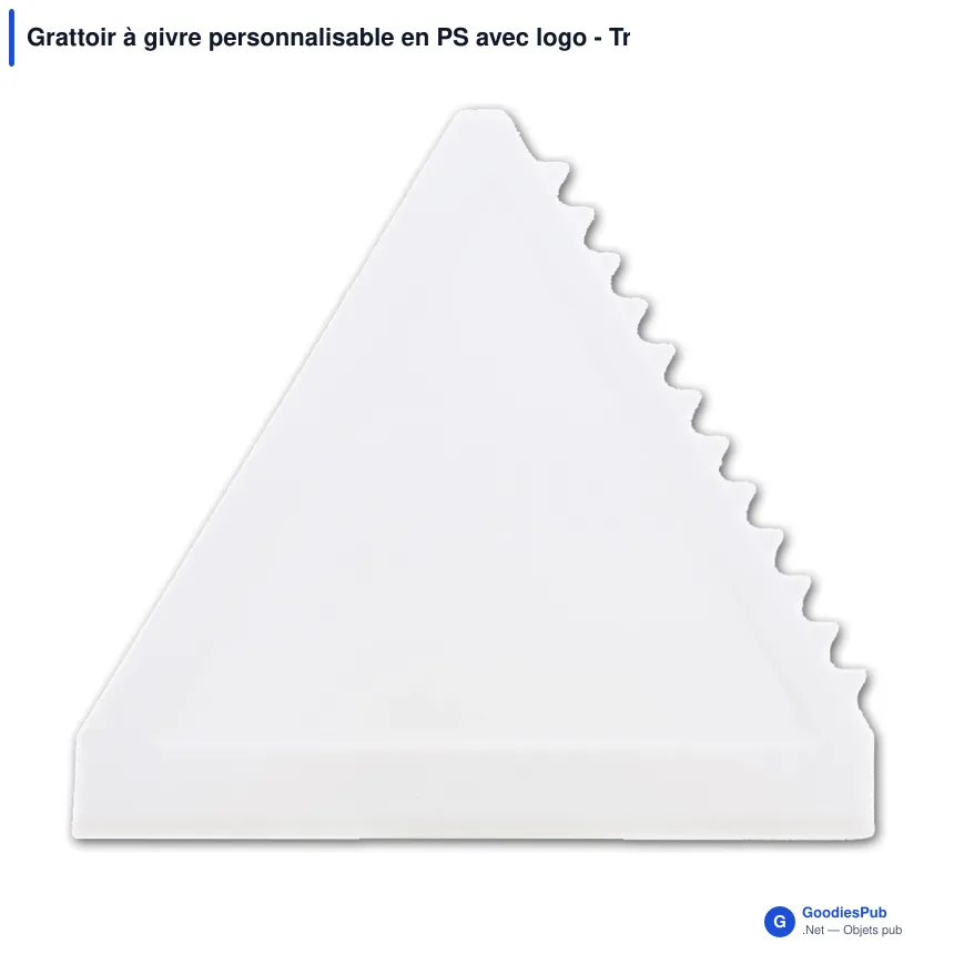 Grattoir à givre personnalisable en PS avec logo - Triangle - Image 4