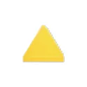 Variante Jaune - Grattoir à givre personnalisable en PS avec logo - Triangle