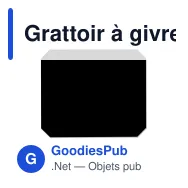 Grattoir à givre personnalisable pour pare-brise avec logo - Classique - Miniature 2