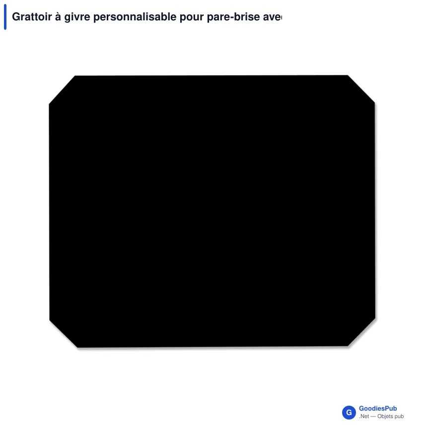 Grattoir à givre personnalisable pour pare-brise avec logo - Classique - Image 2