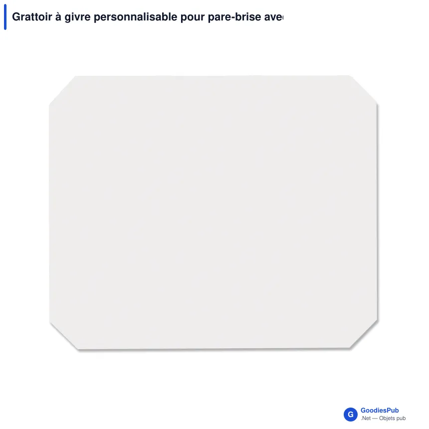 Grattoir à givre personnalisable pour pare-brise avec logo - Classique - Image 3