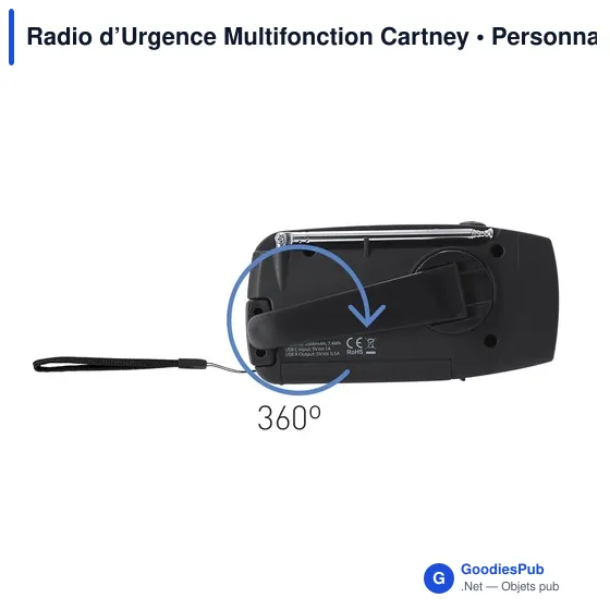 Radio d’Urgence Multifonction Cartney - Image 5