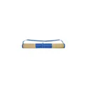 Variante bleu royal - Natte de plage personnalisable en paille naturelle avec logo