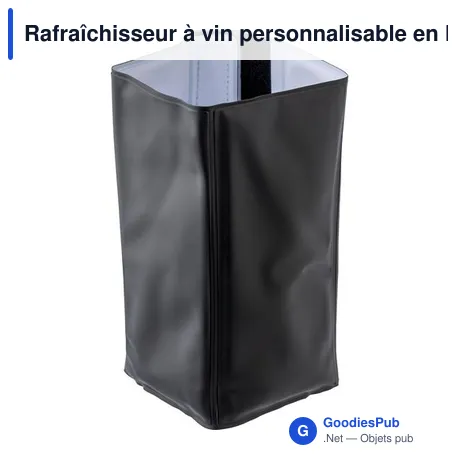 Rafraîchisseur à vin personnalisable en PVC - Logo en option