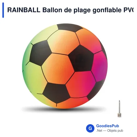 RAINBALL Ballon de plage gonflable PVC