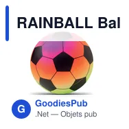 RAINBALL Ballon de plage gonflable PVC - Miniature 2