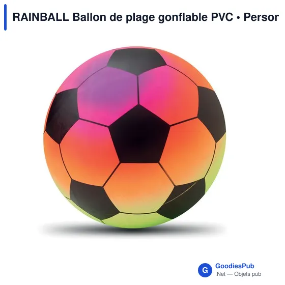 RAINBALL Ballon de plage gonflable PVC - Image 2