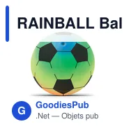 RAINBALL Ballon de plage gonflable PVC - Miniature 3