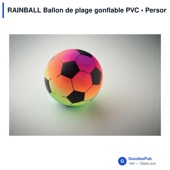 RAINBALL Ballon de plage gonflable PVC - Image 6