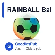 RAINBALL Ballon de plage gonflable PVC - Miniature 7