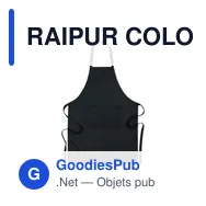 RAIPUR COLOUR Tablier coton orga. 200 gr/m² - Miniature 1
