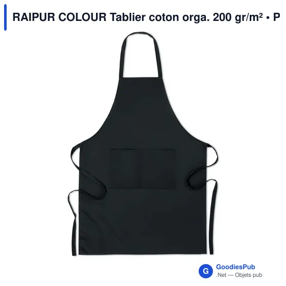 RAIPUR COLOUR Tablier coton orga. 200 gr/m² - Image 1