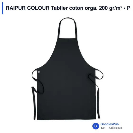 RAIPUR COLOUR Tablier coton orga. 200 gr/m² - Image 2