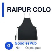 RAIPUR COLOUR Tablier coton orga. 200 gr/m² - Miniature 3