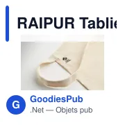 RAIPUR Tablier coton orga. 200 gr/m² - Miniature 6