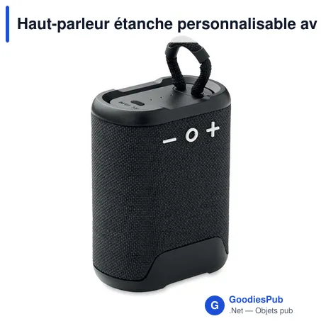 Haut-parleur étanche personnalisable avec logo pour entreprise