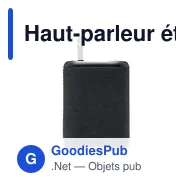 Haut-parleur étanche personnalisable avec logo pour entreprise - Miniature 2