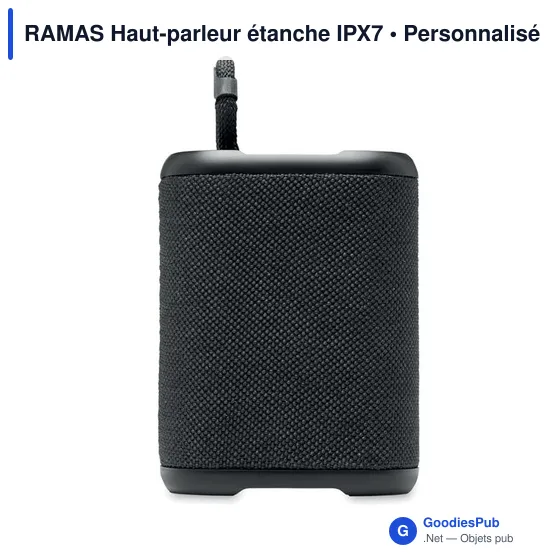 Haut-parleur étanche personnalisable avec logo pour entreprise - Image 2