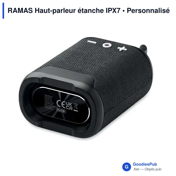 Haut-parleur étanche personnalisable avec logo pour entreprise - Image 3
