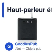 Haut-parleur étanche personnalisable avec logo pour entreprise - Miniature 4