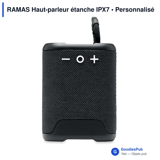 Haut-parleur étanche personnalisable avec logo pour entreprise - Image 4