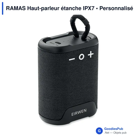 Haut-parleur étanche personnalisable avec logo pour entreprise - Image 5