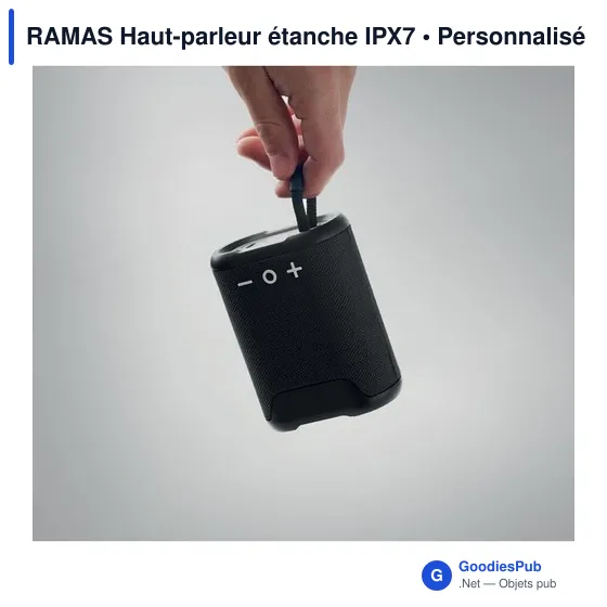Haut-parleur étanche personnalisable avec logo pour entreprise - Image 6